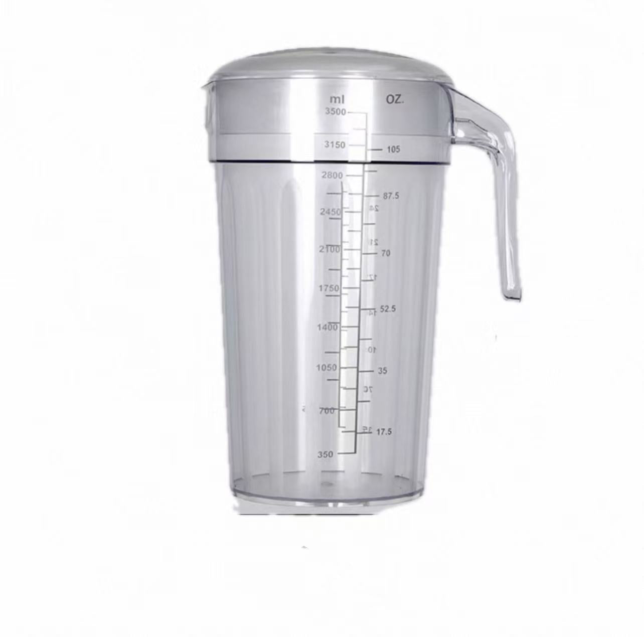 Sub-equip,SE-2035T,Polycarbonate Water Pitcher with Lid Measuring Cup ,Clear 3500ml
