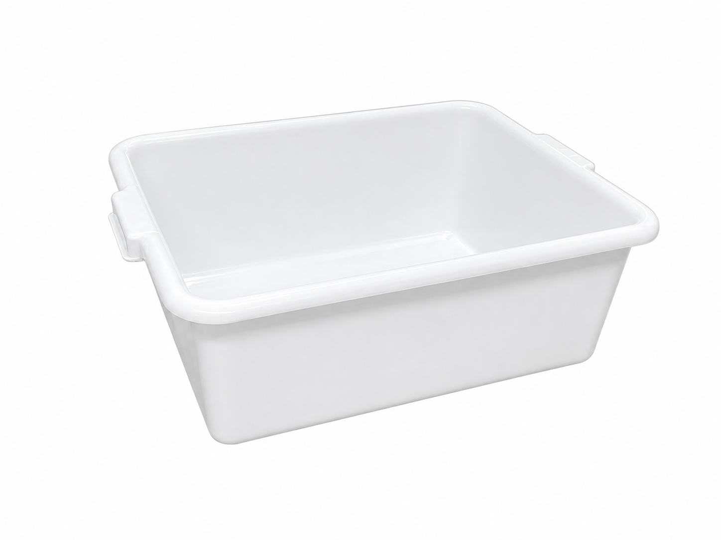 Sub-equip, SE-PL-7W - Standard Weight Polypropylene Dish Box, 7" Depth - White - Chefcoca