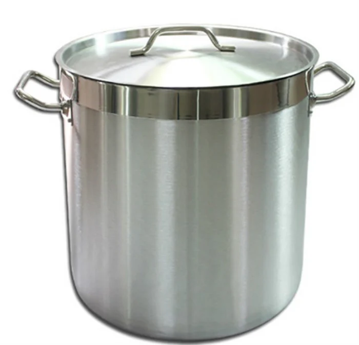 Sub-equip,SPWL-3636,Heavy-Duty Stainless Steel Stock Pot with Lid Set with Reinforced Handles (36cm/14.2" Dia x  H 36.2cm/14.3") - Chefcoca