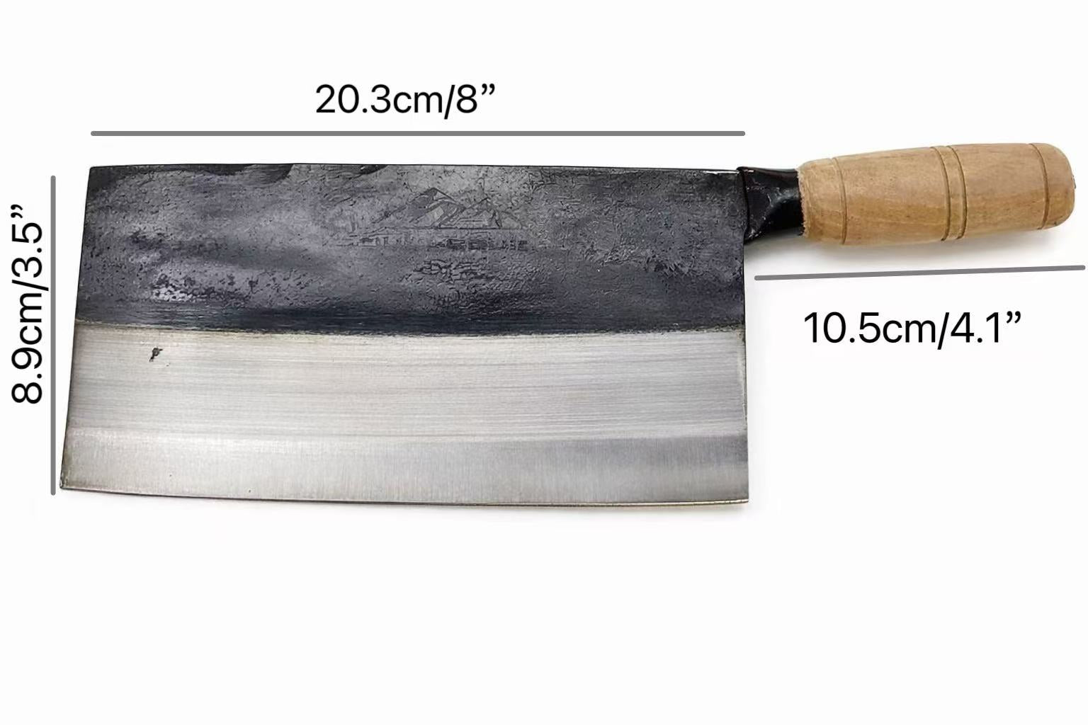 Sub-euqip,D415, #3 SANG Cleaver with Wooden Handle - Chefcoca