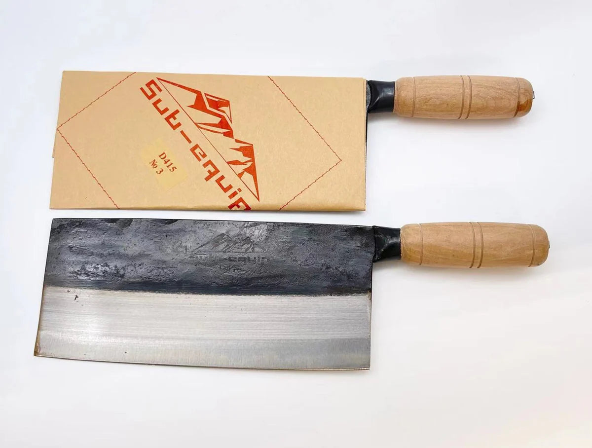 Sub-euqip,D415, #3 SANG Cleaver with Wooden Handle - Chefcoca