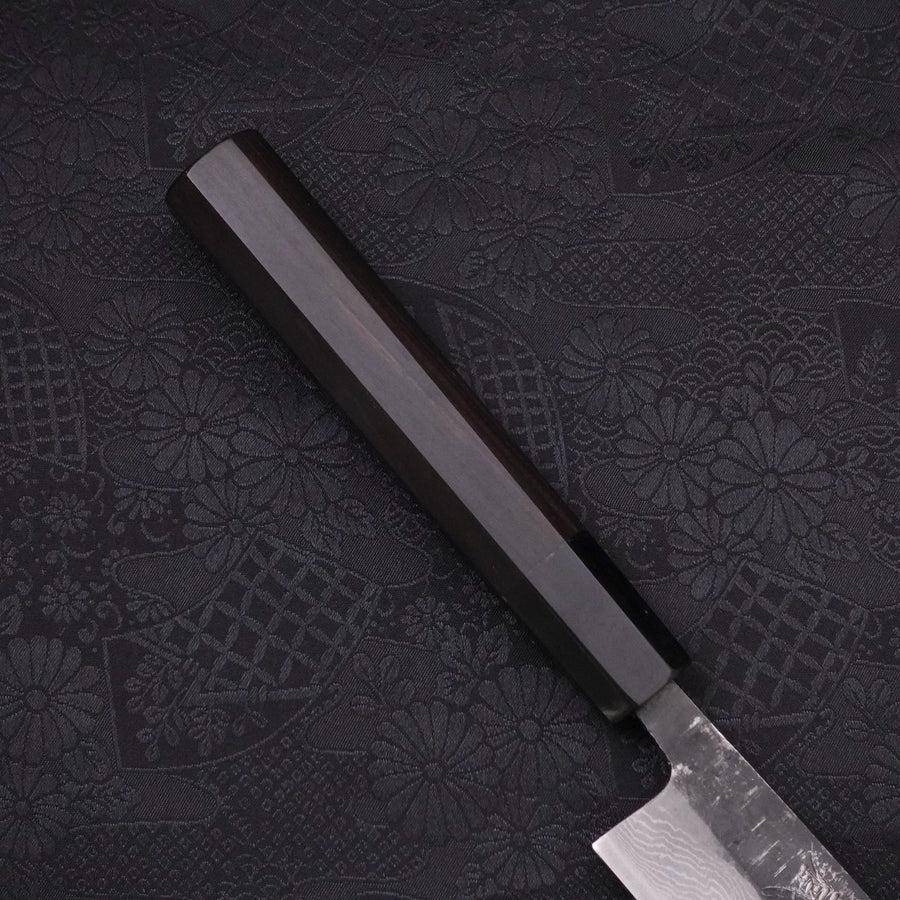 MUSASHI Sujihiki Blue steel #2 Kurouchi Damascus Buffalo Ebony Handle 270mm ( 121-270) - Chefcoca