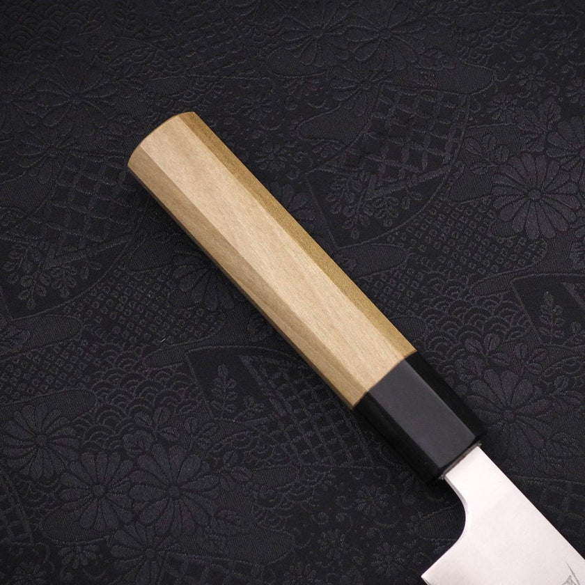 MUSASHI Sujihiki Silver Steel #3 Polished Buffalo Magnolia Handle Handle 270mm (0982-270) - Chefcoca