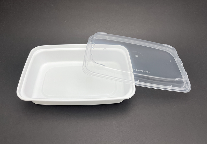 150 Sets, Rectangular Microwaveable Container, 16 oz (T-16)