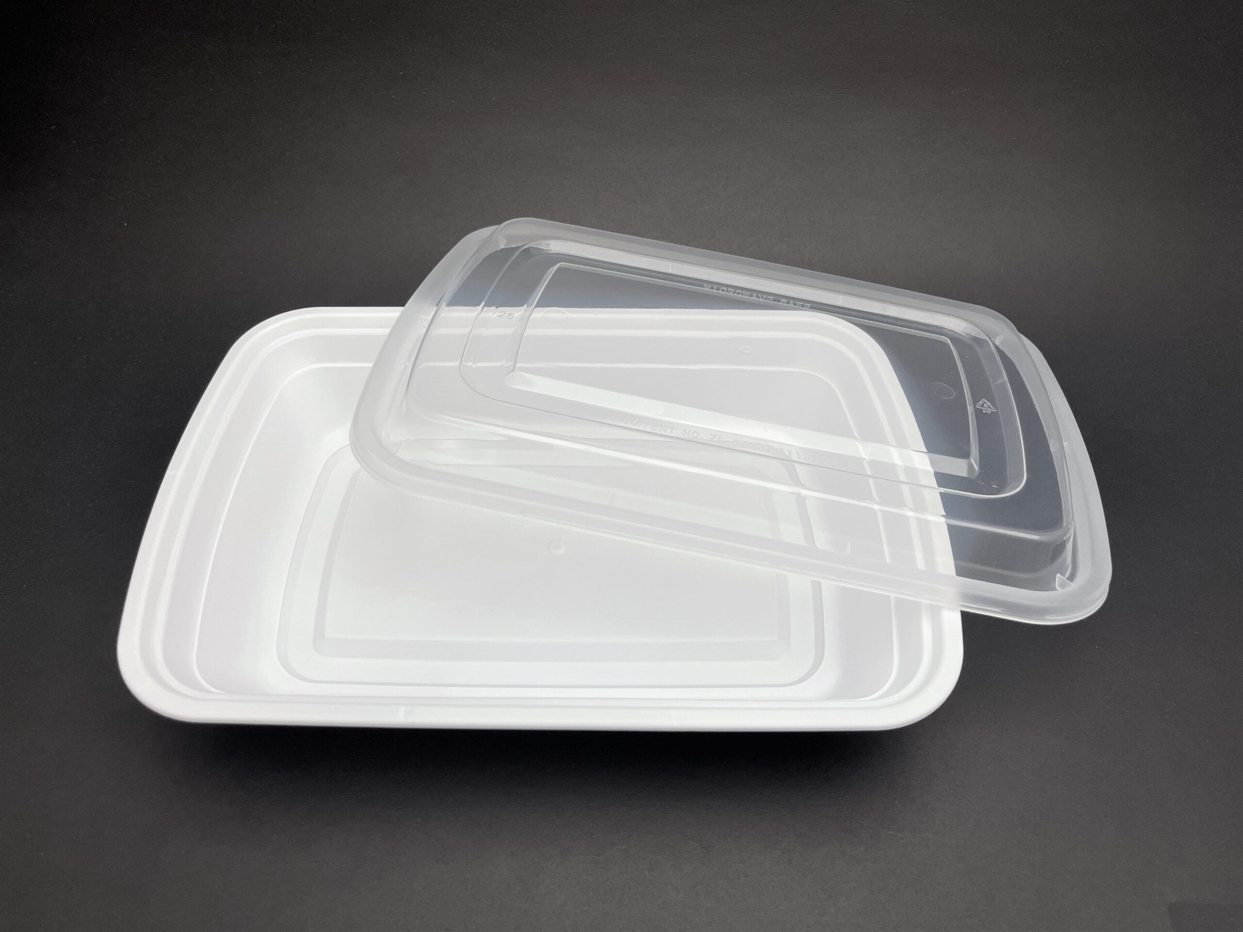 150 Sets, Rectangular Microwaveable Container, 28 oz (T-28)