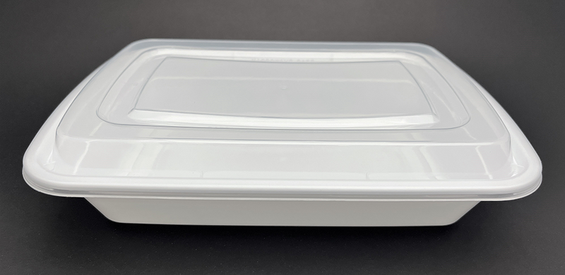 150 Sets, Rectangular Microwaveable Container, 32 oz (T-32)