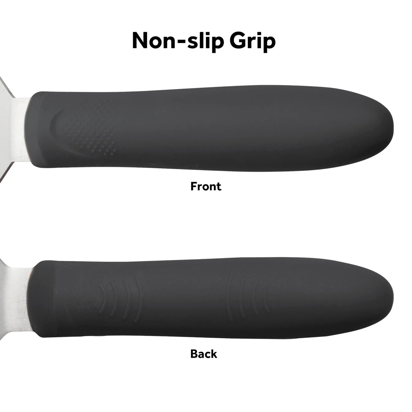 TKP-62 - Pizza Server, Black Polypropylene Handle, 6-7/8" x 5-7/8" Blade