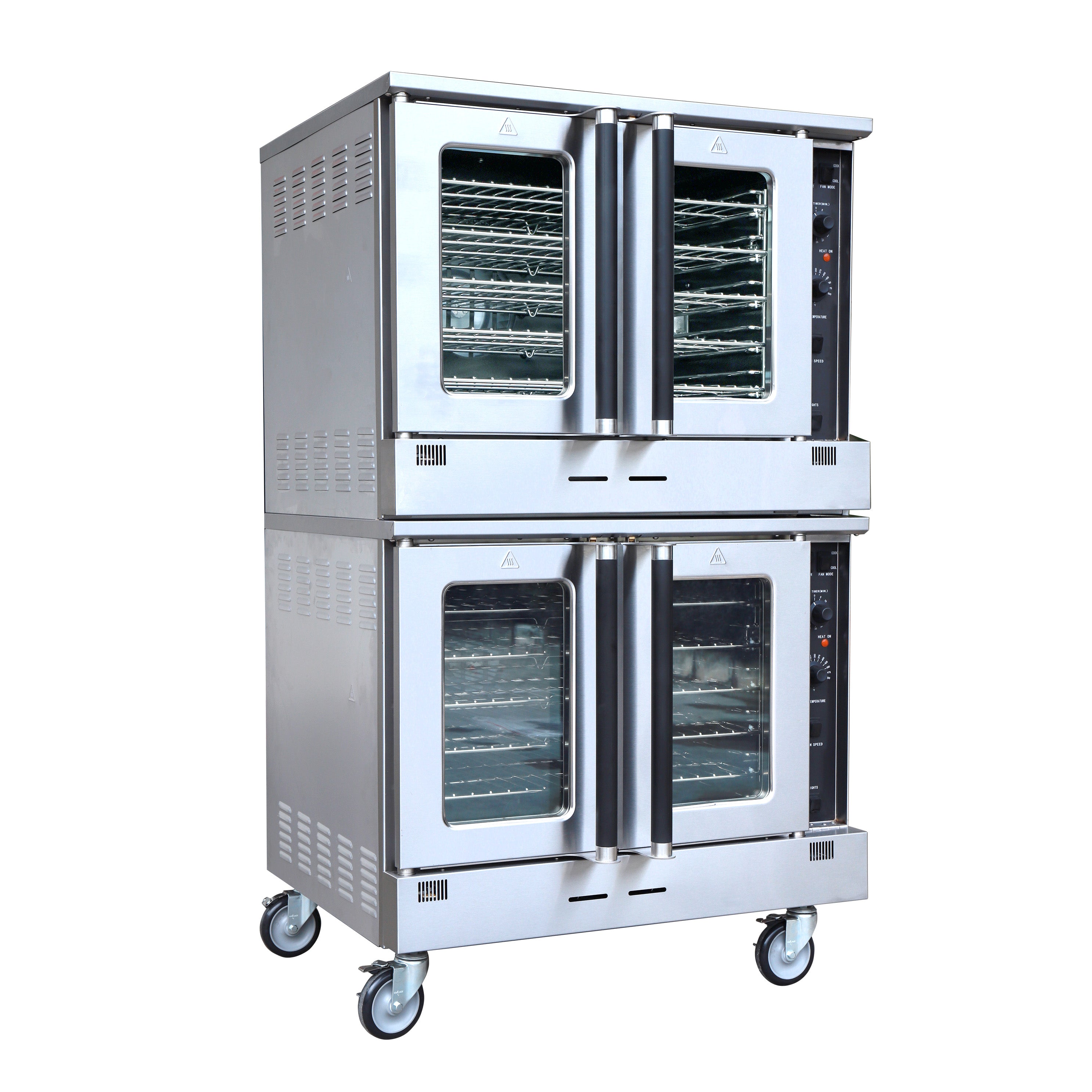 Turbo Range, TR-COG-NG-2, Double Natural Gas Convection Oven (38-1/8"W x 41-5/8"D x 56-1/2"H), 60,000 BTU X2