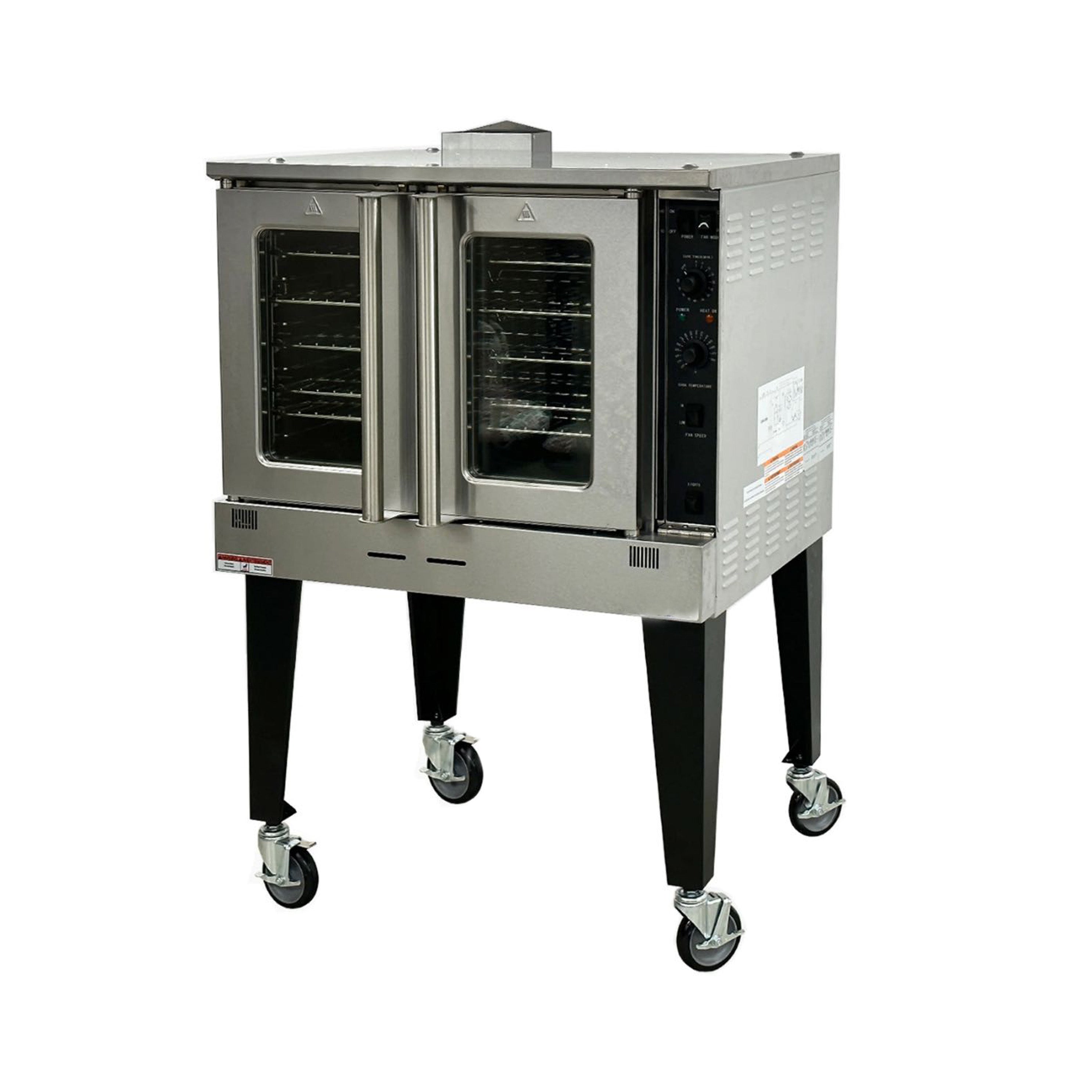 Turbo Range, Single Natural Gas Convection Oven (38-1/8"W x 41-5/8"D x 56-1/2"H), 60,000 BTU