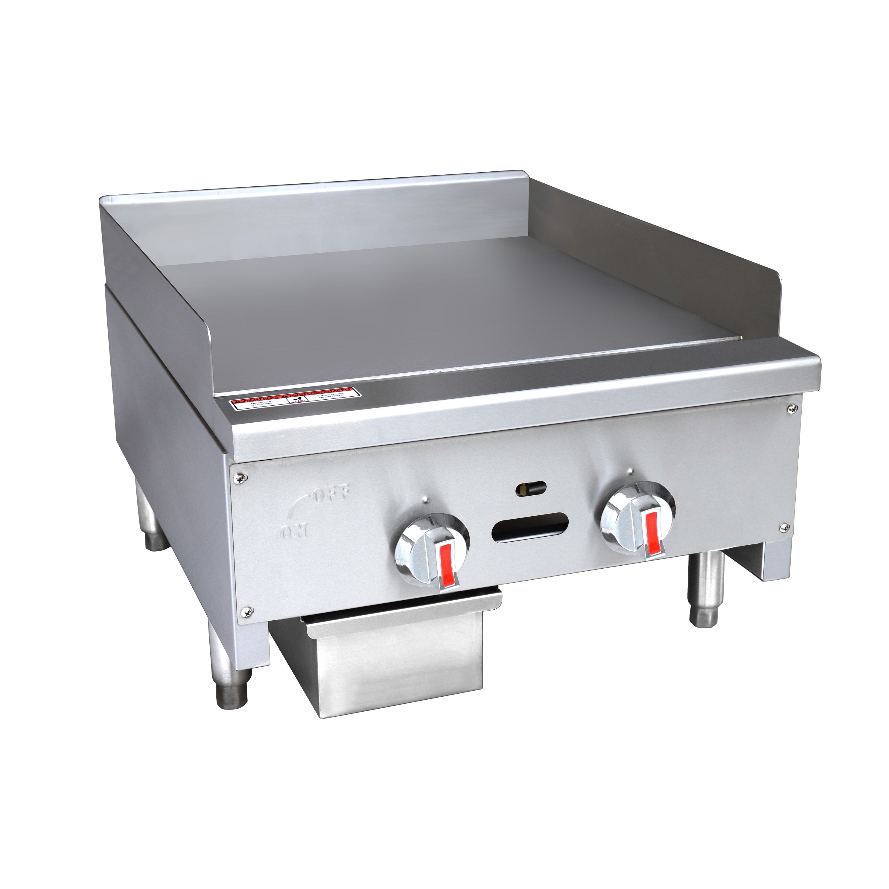 Plaque de cuisson manuelle au gaz naturel Turbo Range de 3/4 po et 24 po