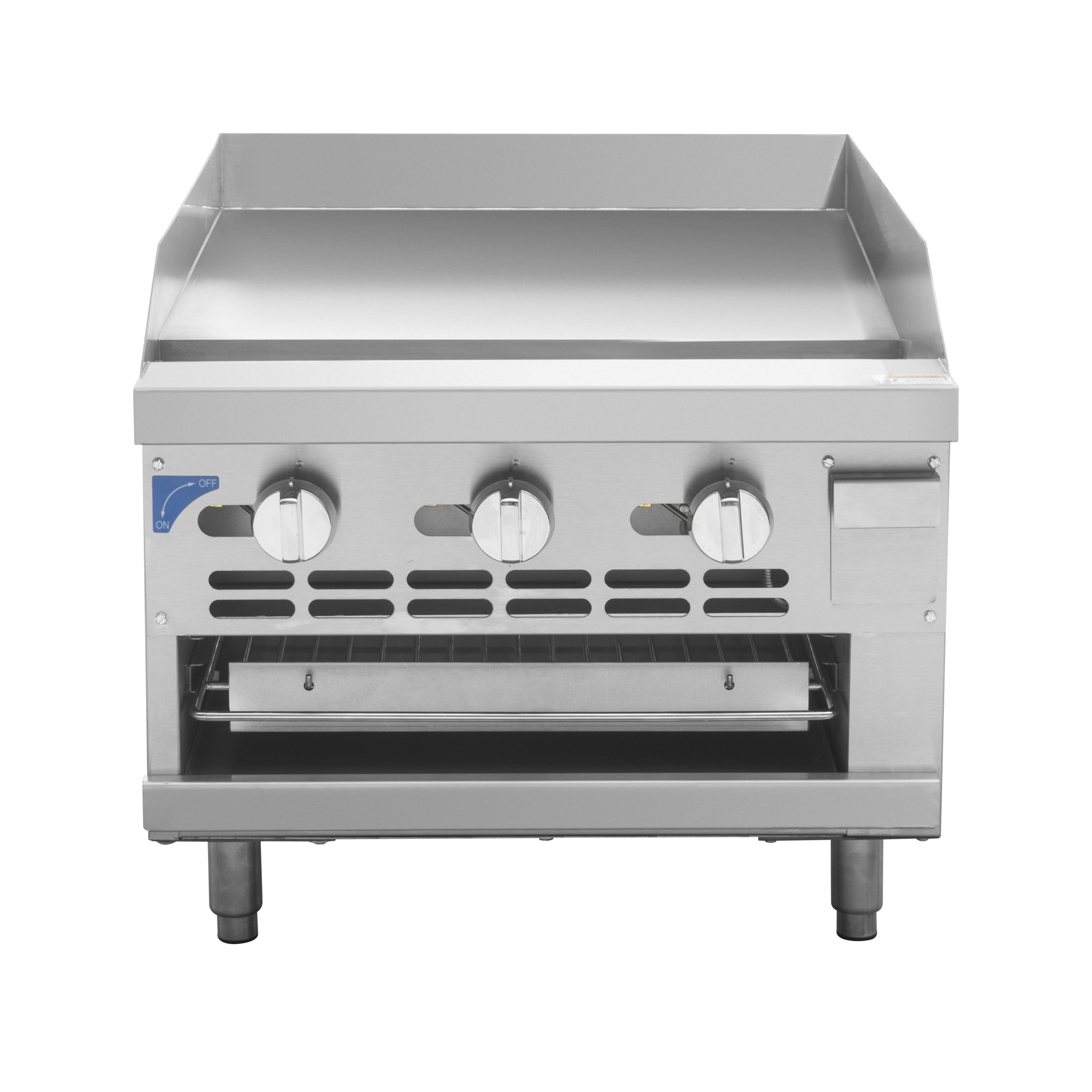 Turbo Range TR-GB24R-3322, 24"Gas Countertop Raised Griddle Broiler