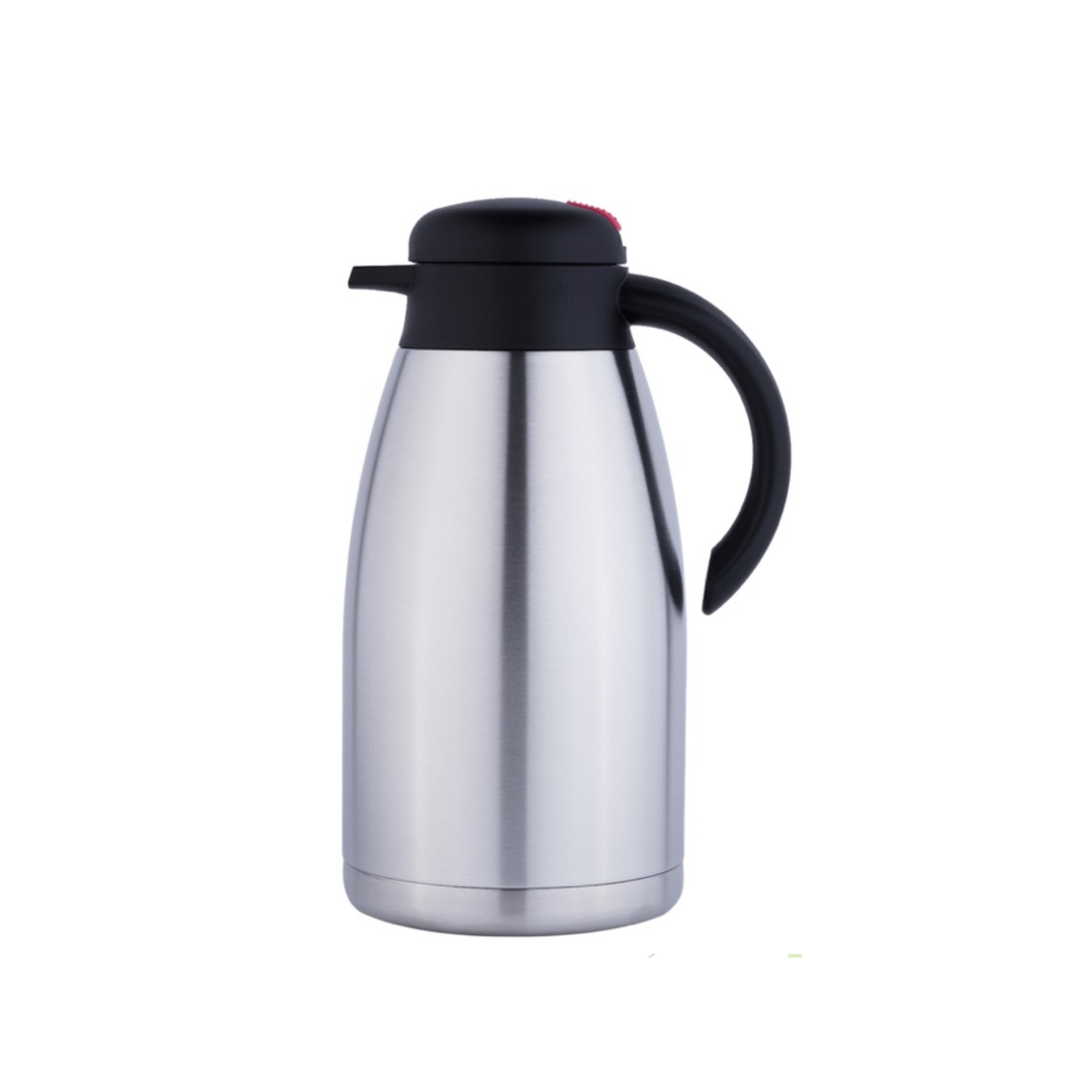 Carafe isotherme en acier inoxydable, bouton-poussoir (1,2 L à 2 L)