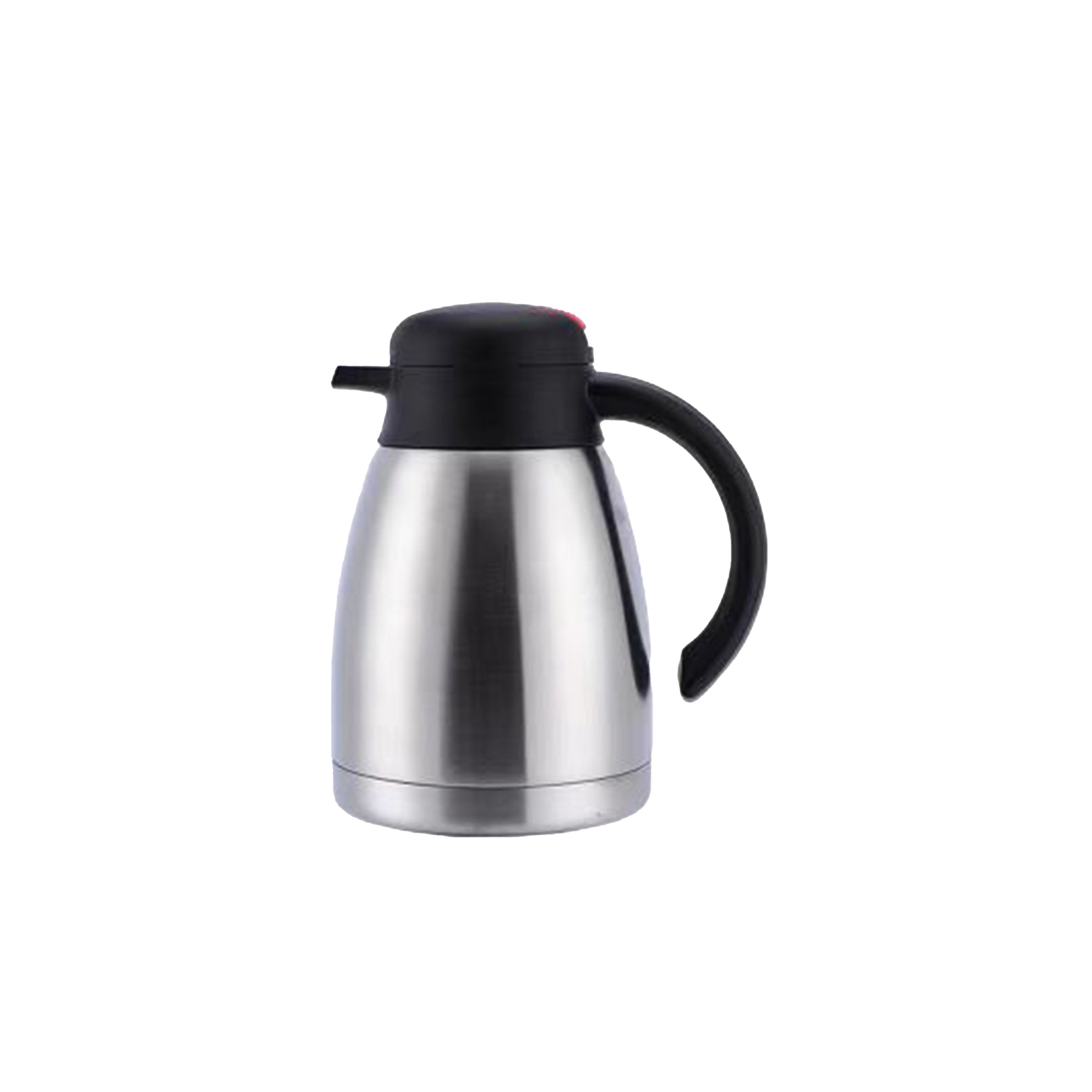 Carafe isotherme en acier inoxydable, bouton-poussoir (1,2 L à 2 L)