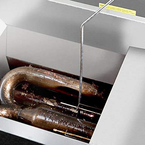 Chefco - Protection anti-éclaboussures pour friteuse, acier inoxydable, 20" x 16"