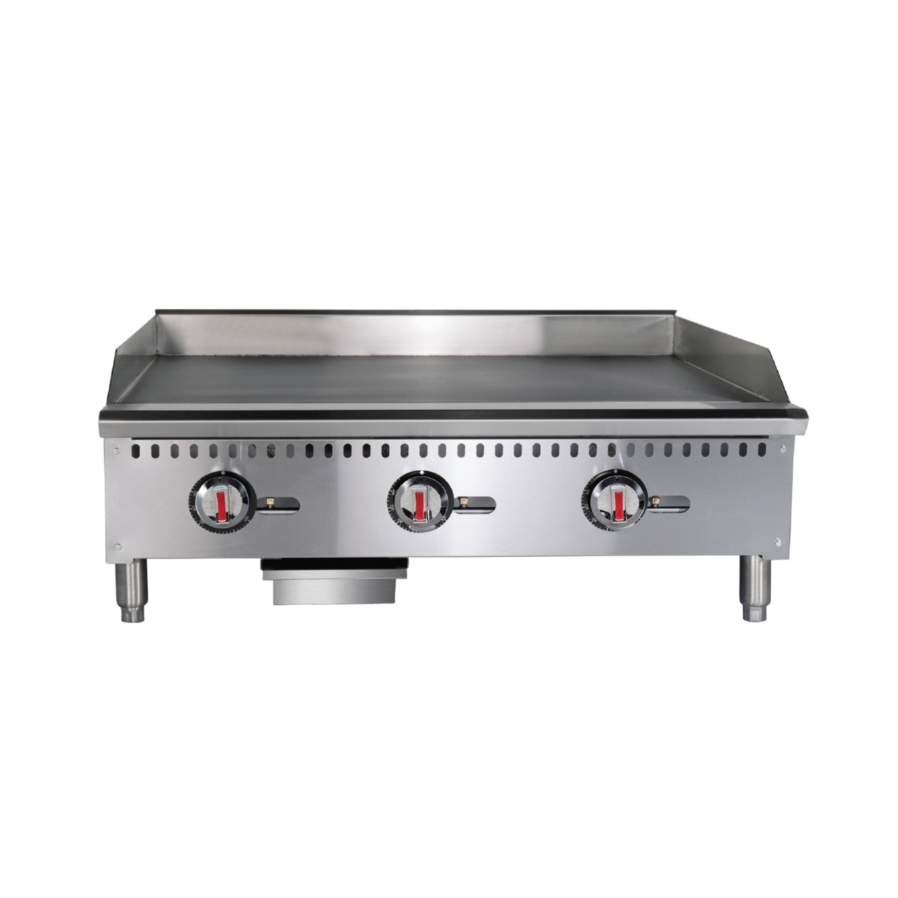Turbo Range, TR-G36MD-T, 36" Gas Chrome Plated Countertop Griddle with thermostatic Controls-90,000BTU ( - Chefcoca
