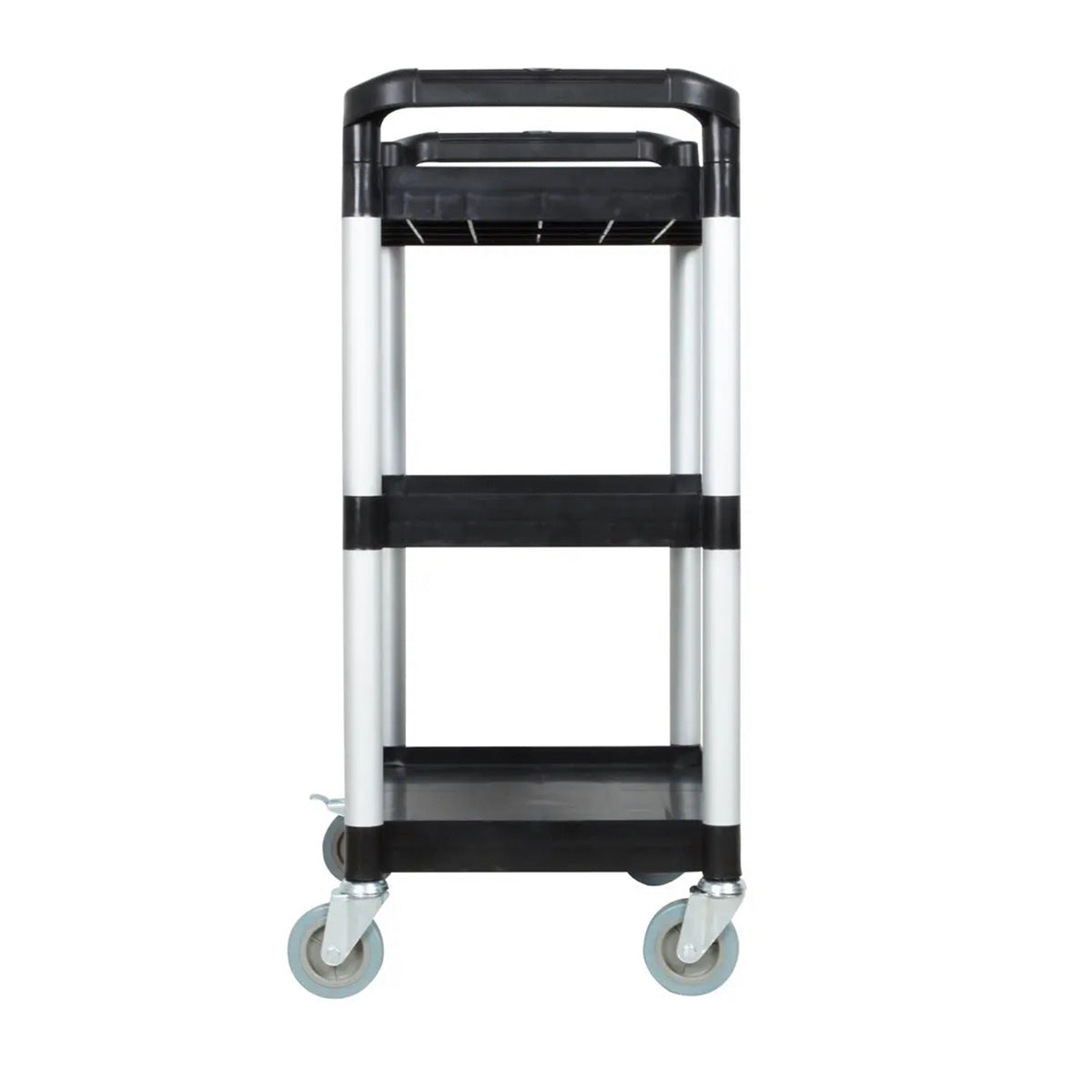 Utility Service Cart, 3 Shelf Heavy Duty 154 LBS Food Service Cart (Cart Only)