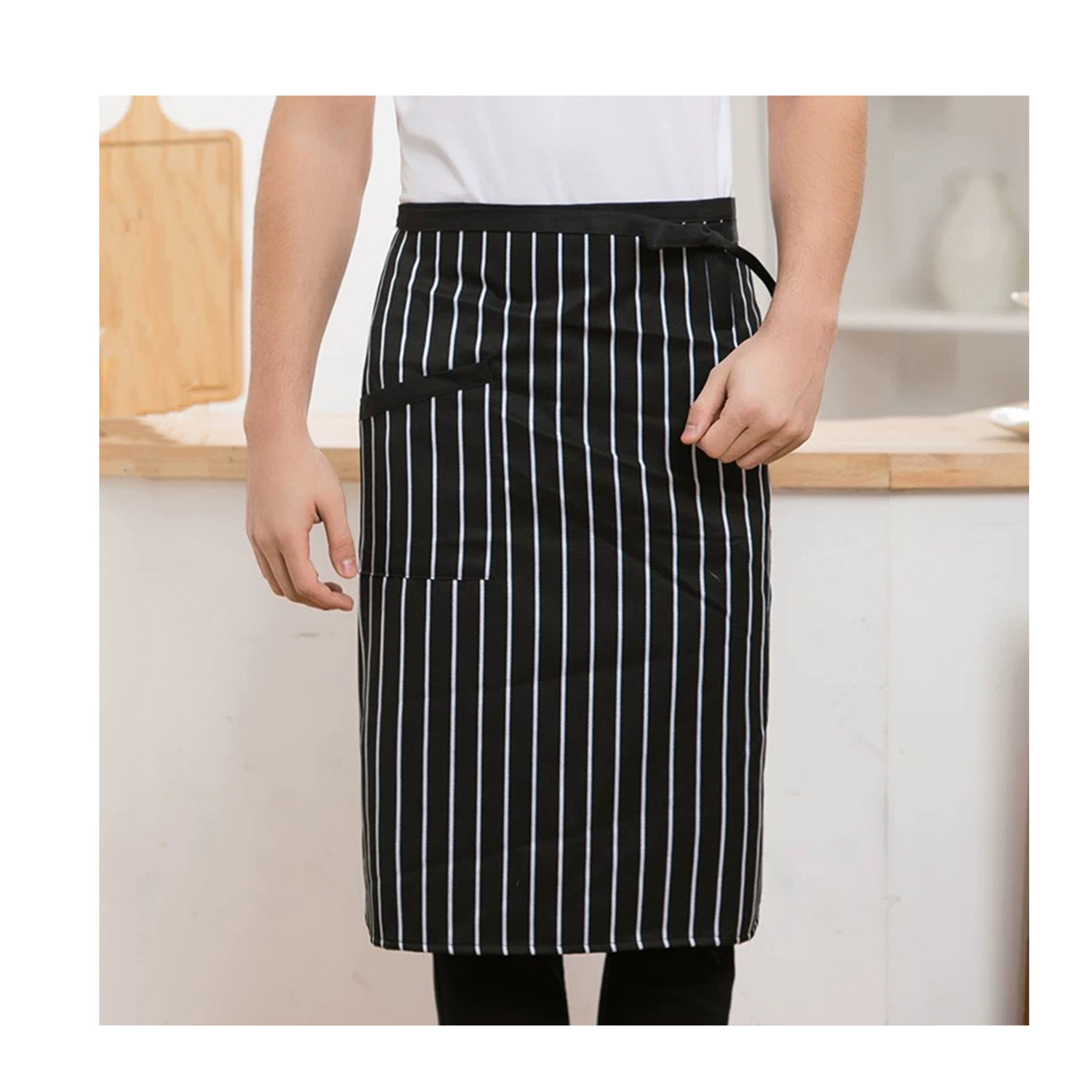 Comfortable Aprons Fashion Waist Apron \Half Aprons with Pocket (WA-3129CS)