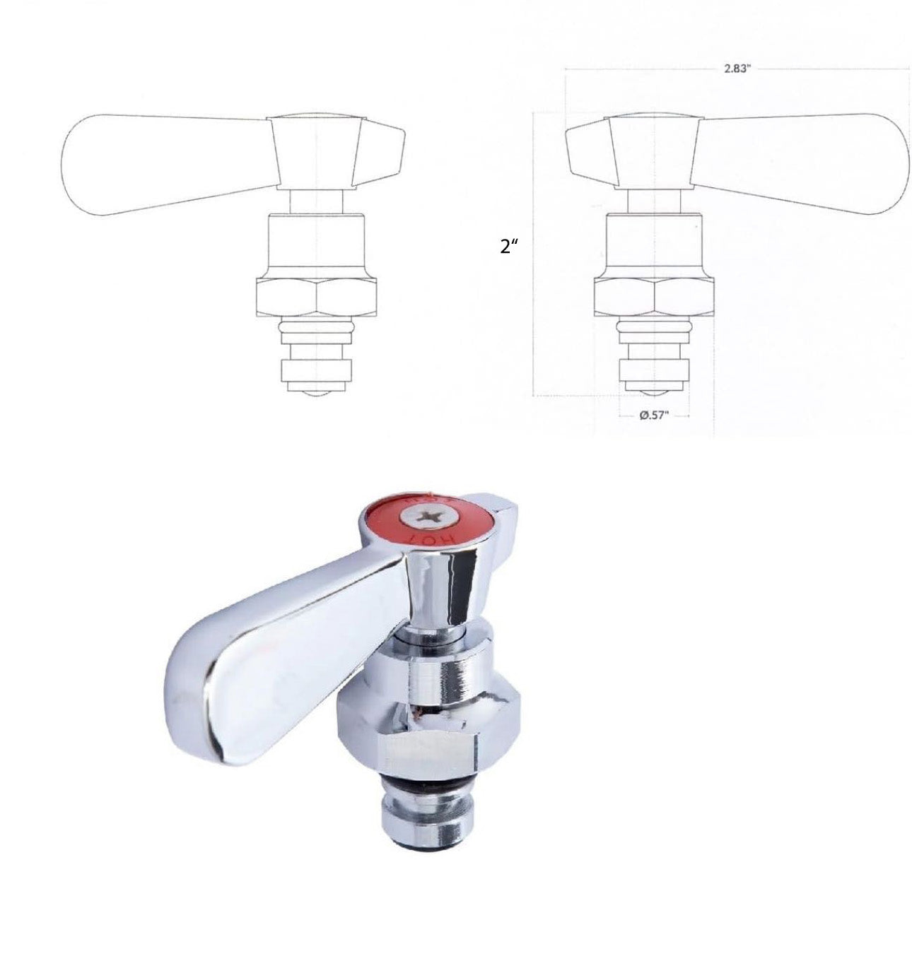 Robinet mural avec entraxe de 8 po et bec pivotant de 12 po/16 po avec cartouches en céramique