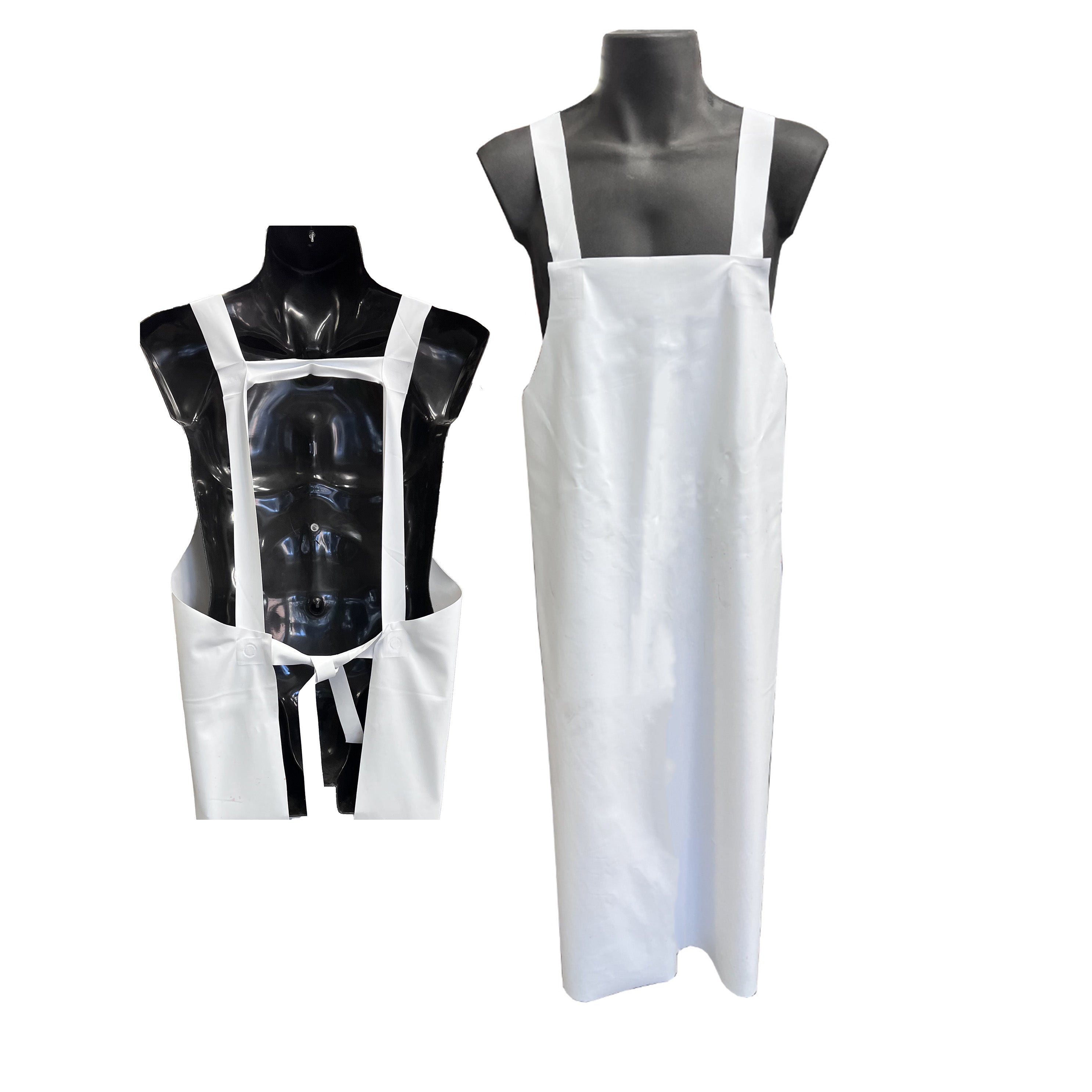 Waterproof Lightweight Apron  for Dishwashing Cleaning-White