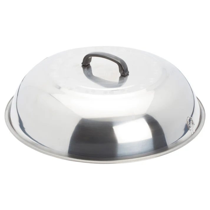 WKCS-18 - Stainless Steel Wok Cover - 17-3/4" - Chefcoca