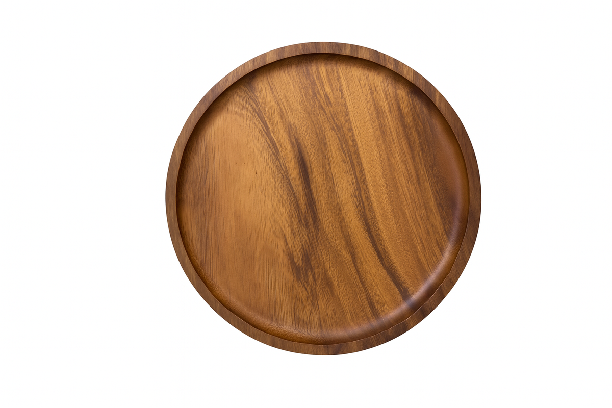 Chefco, 10.5" Wooden Tray, Round (WT-27R) - Chefcoca