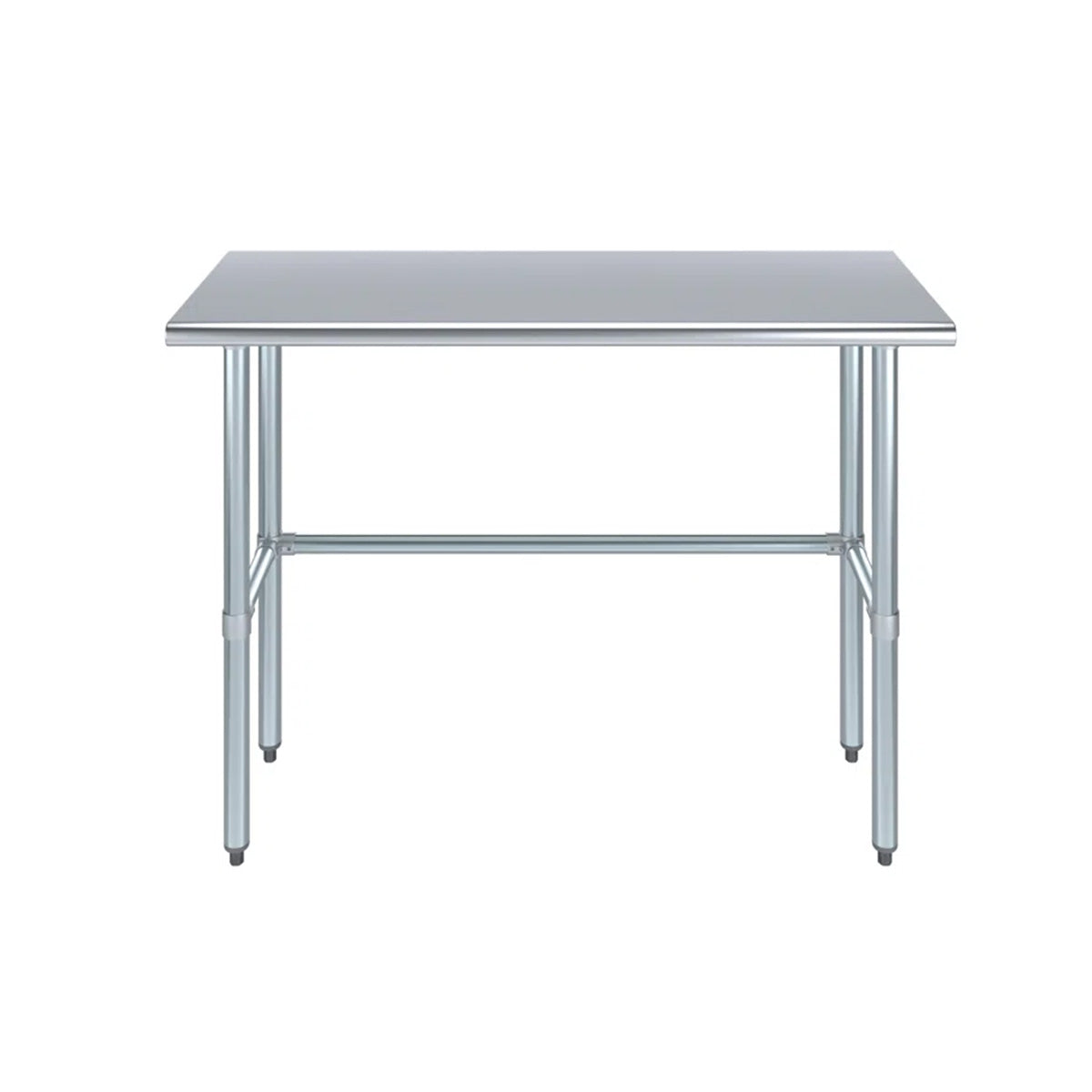 14"x 36", 18 Gauge 430 Stainless Steel Work Table with open Base 34"Height