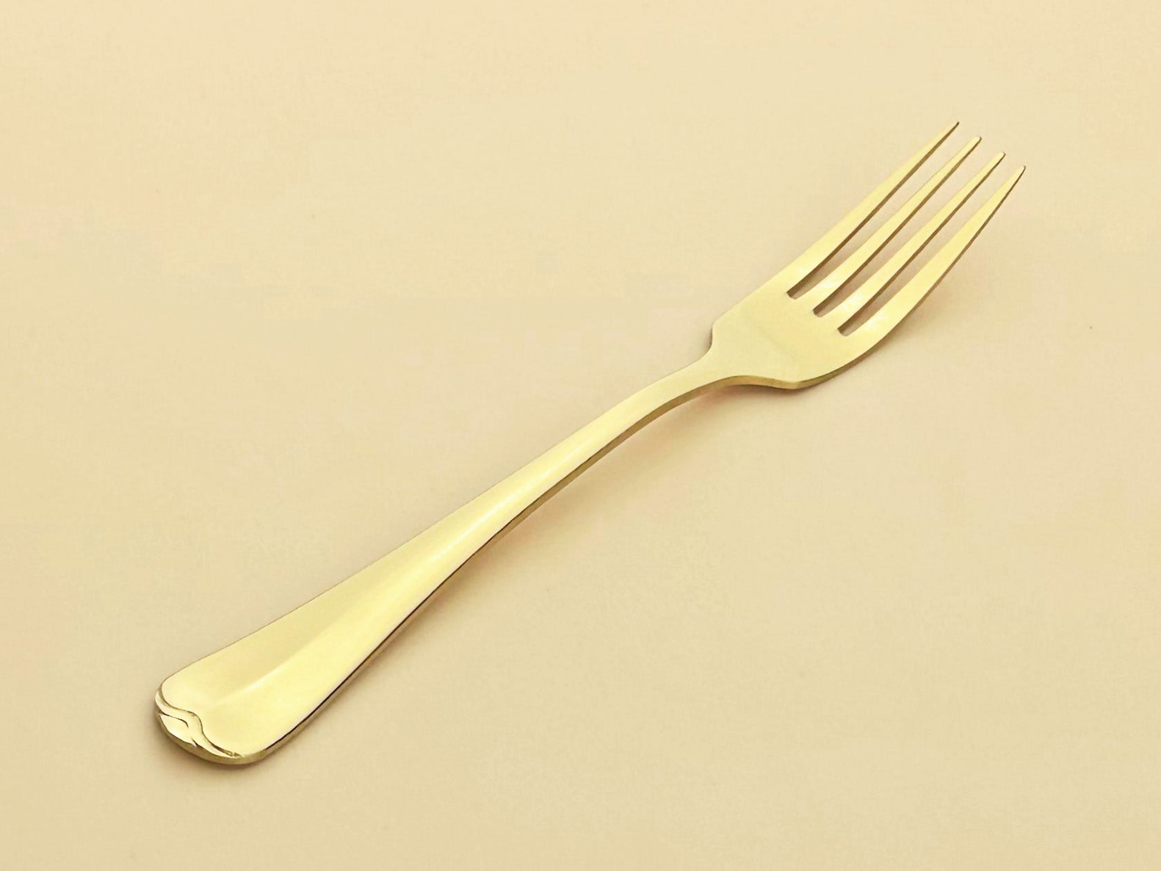 Sub-equip, 438-05,Gold Heavy Lafayette Dinner fork, 18/8 Heavy Weight, 12 pcs