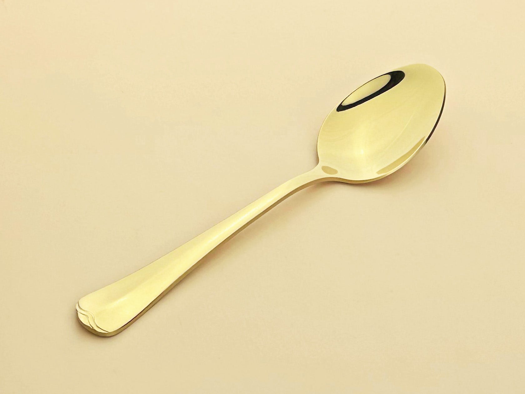 Sub-equip, 438-03,Gold Heavy Lafayette Dinner Spoon, 18/8 Heavy Weight, 12 pcs