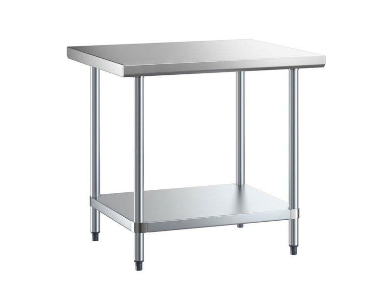 30"x36" 16 Gauge 430 Stainless Steel Work Table with Undershelf