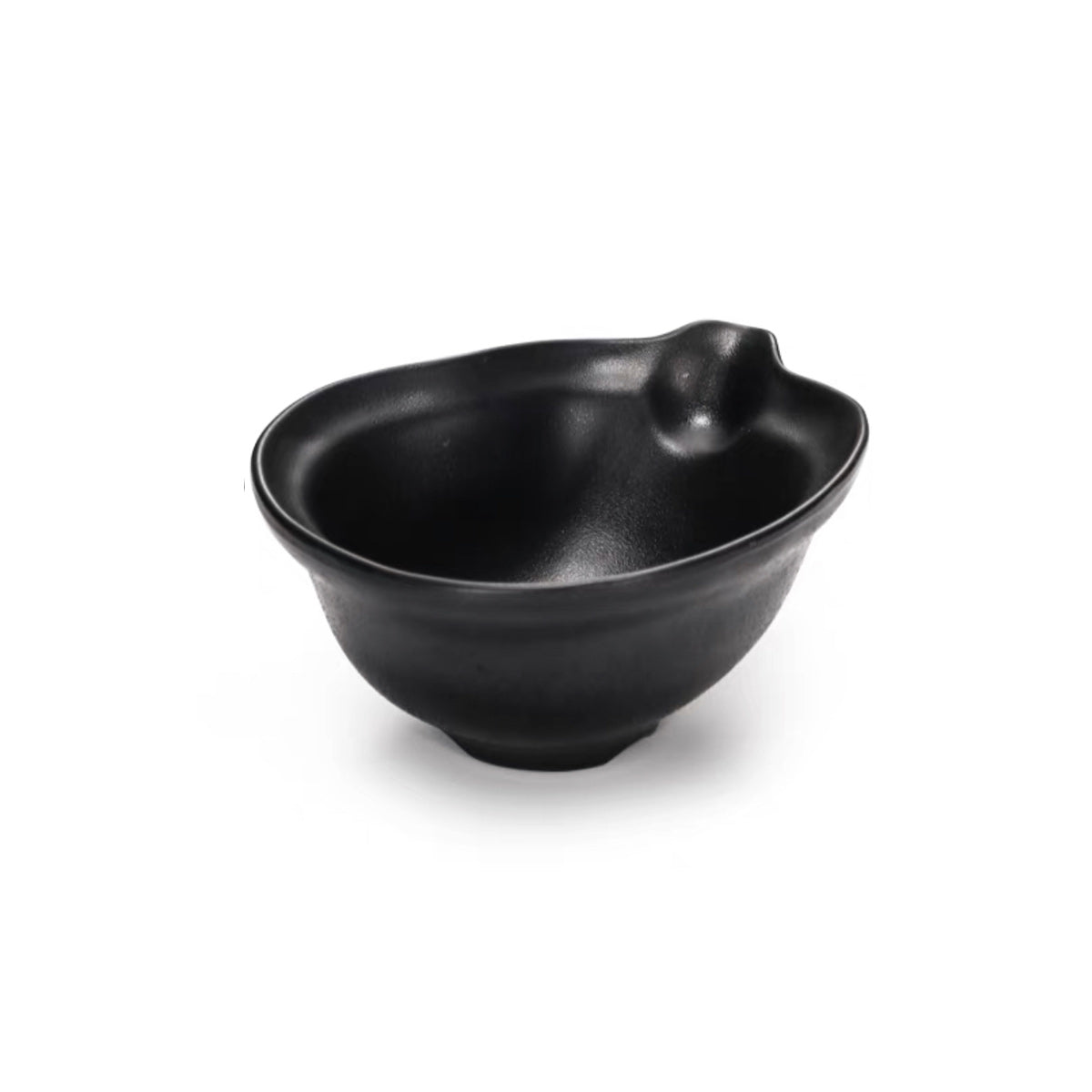 Matte Black Melamine Bowl (YG140079) - Chefcoca