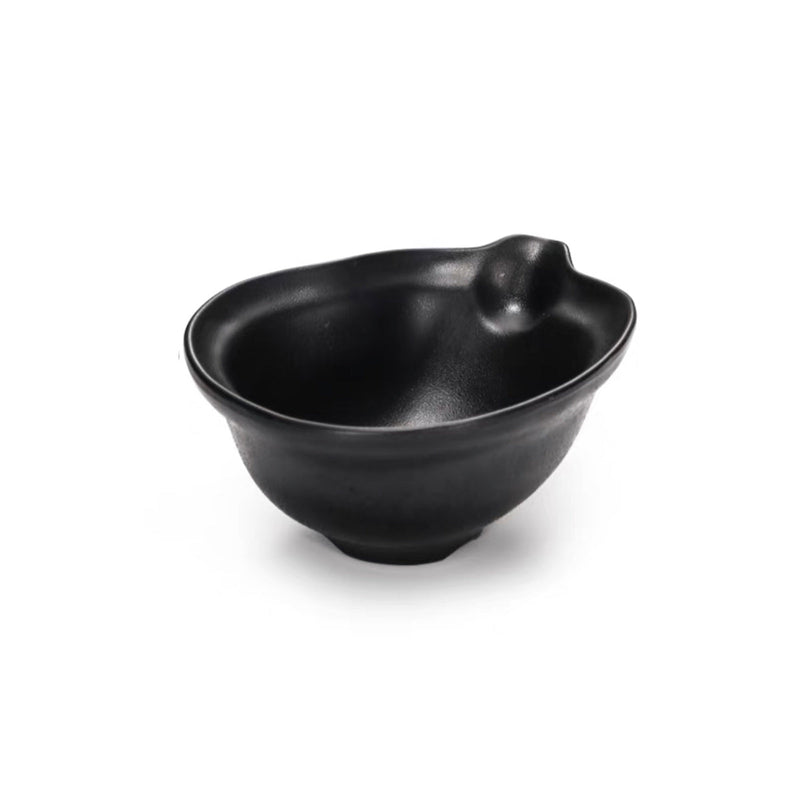 Matte Black Melamine Bowl (YG140079)