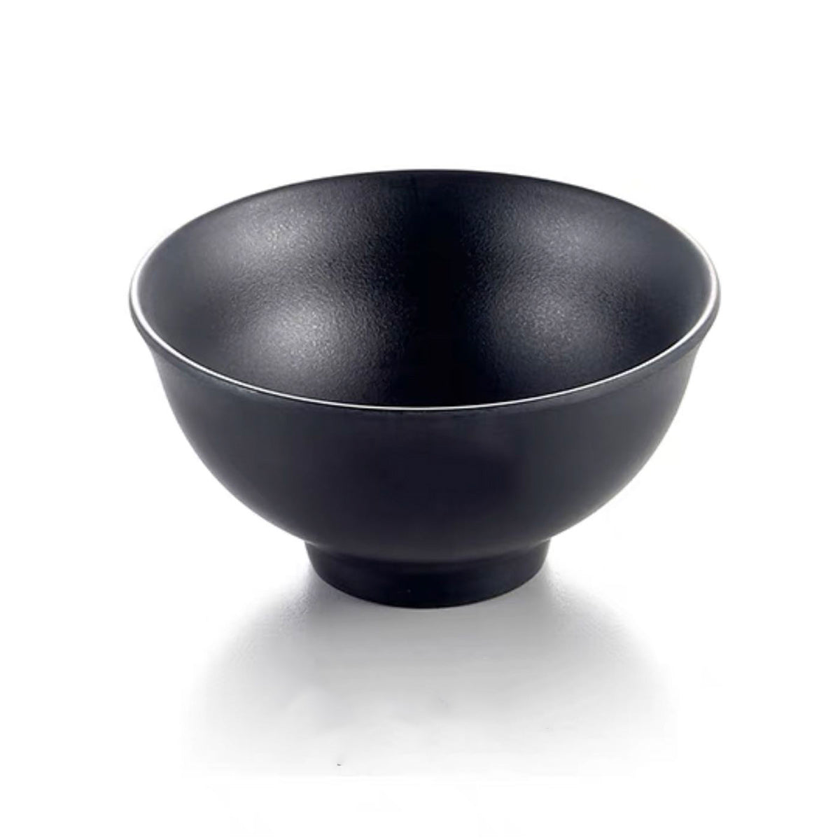 4.5”Matte Black Melamine Miso Soup Bowl  (YG140098)