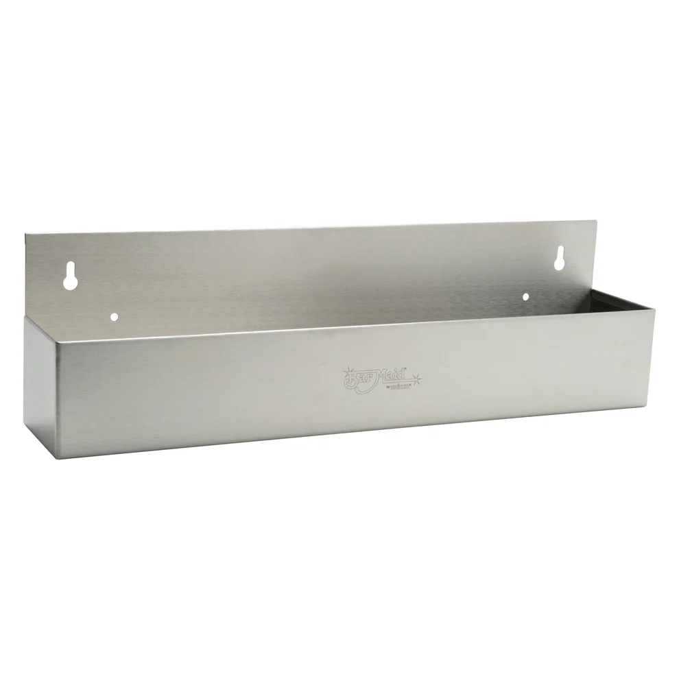 SPR-22S - Bar Maid Single Bar Speed Rail, Stainless Steel - 22" - Chefcoca