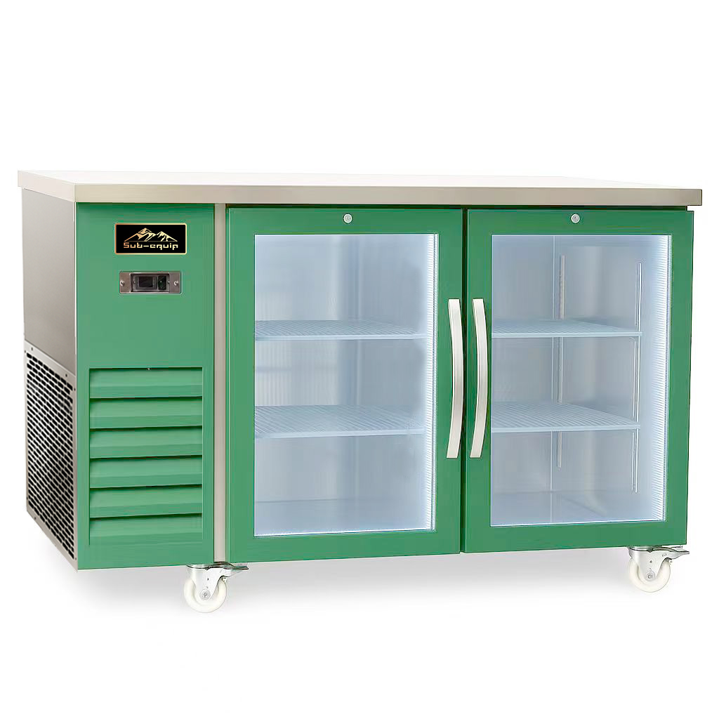 Sub-equip，CBB-61SS，61英寸不锈钢旋转门吧台酒瓶冷却器（61.1英寸 x 24.4英寸 x 41.6英寸）