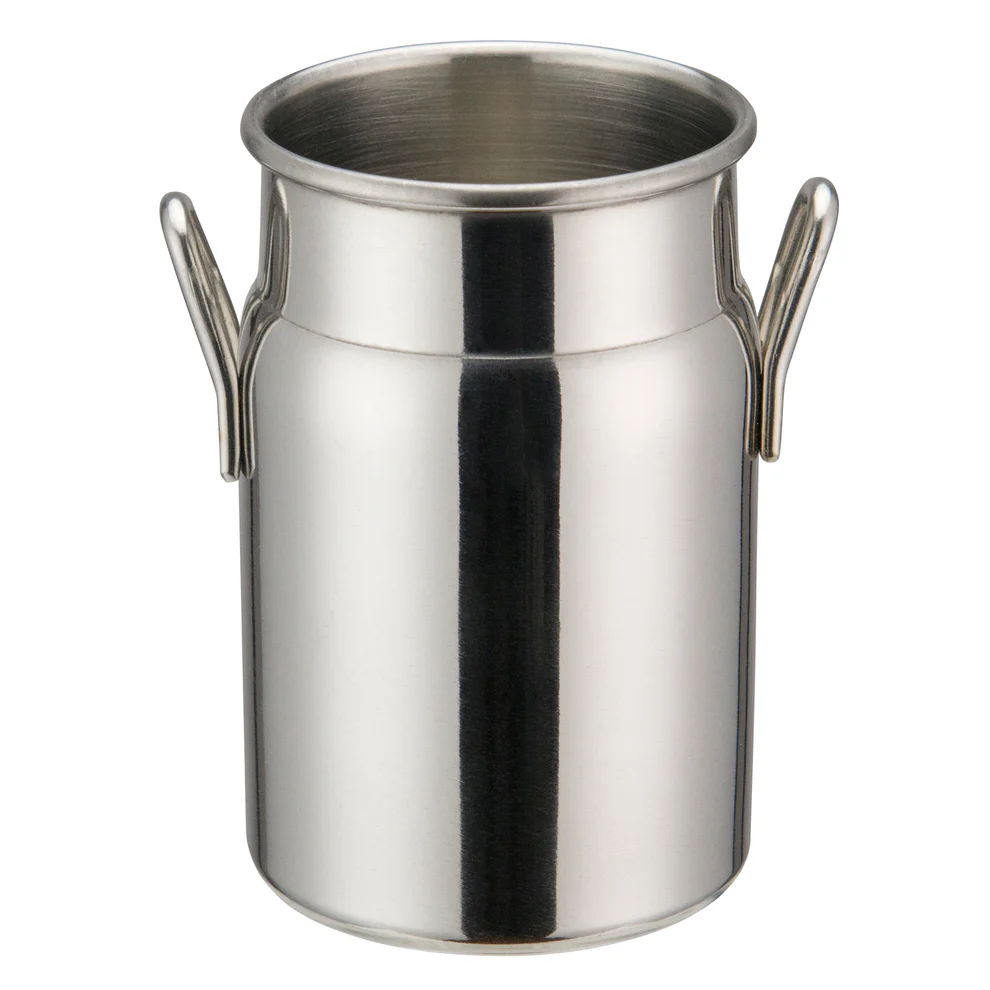 DDSD-102S - Mini Milk Can, Stainless Steel - 2" x 3-1/8" - Chefcoca