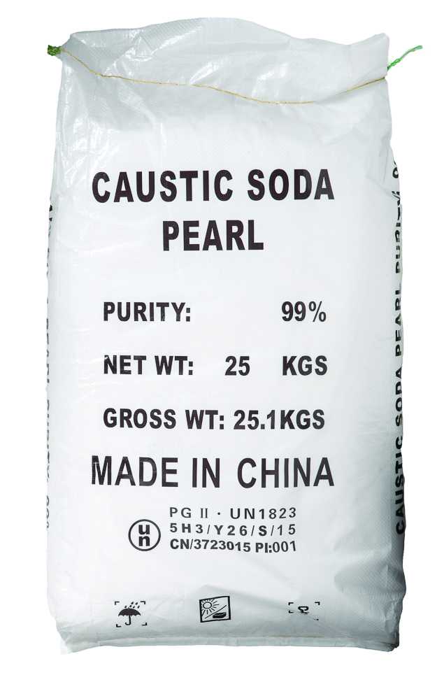 Caustic Soda Pearl, 25 Kg - Chefcoca