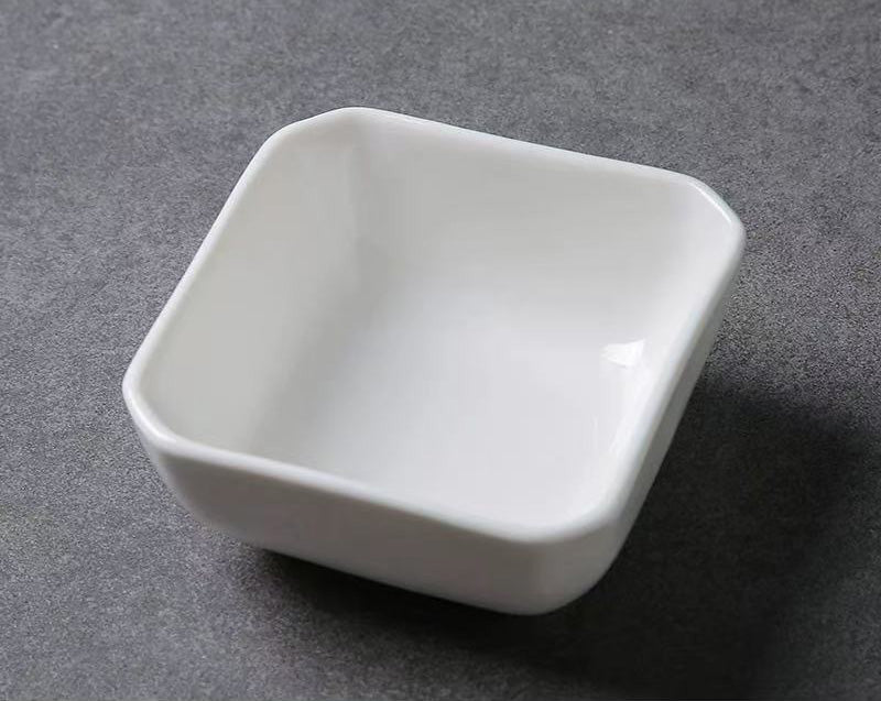Chefco, PT00186, 3" White Porcelain sauce Dish- Ceramic, White - Chefcoca