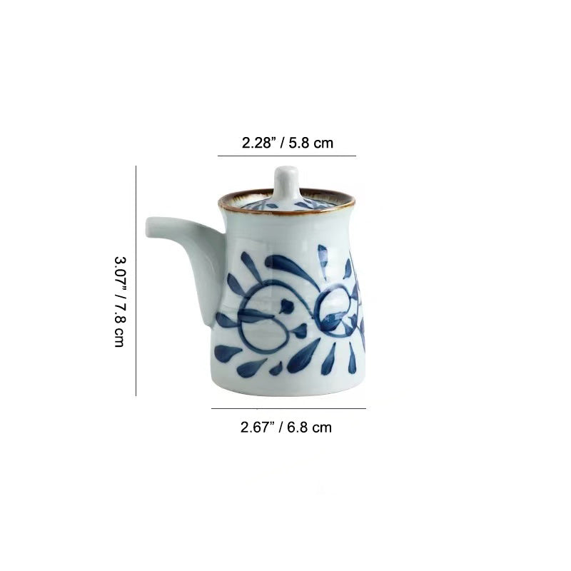 Chefco, Japanese Style Ceramic Sauce Bottle, 130 ml  (A64-6.6) - Chefcoca