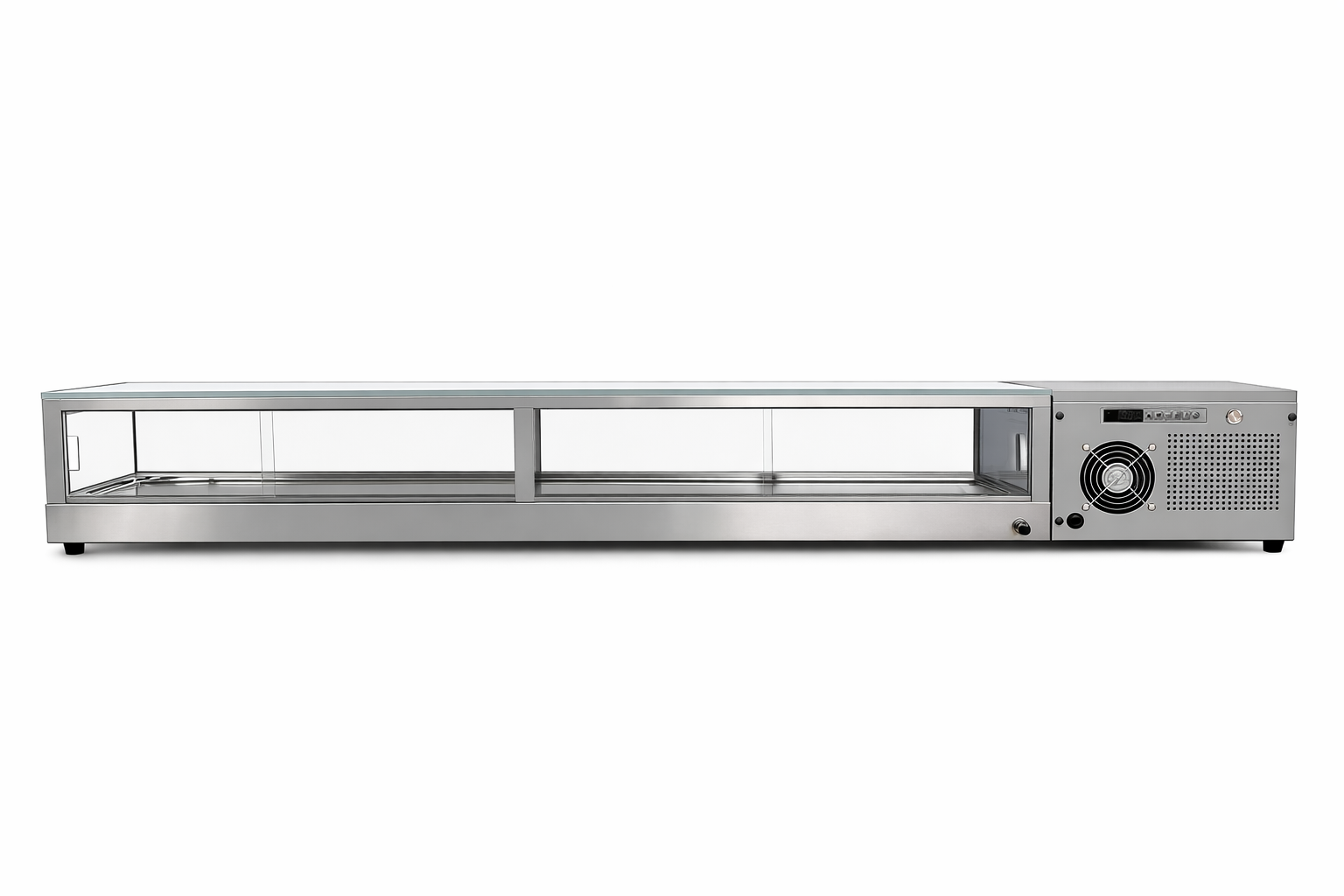 Sub-equip, SSC-182-L, Refrigerated Sushi Display Case, 72" - Left Side Compressor - Chefcoca