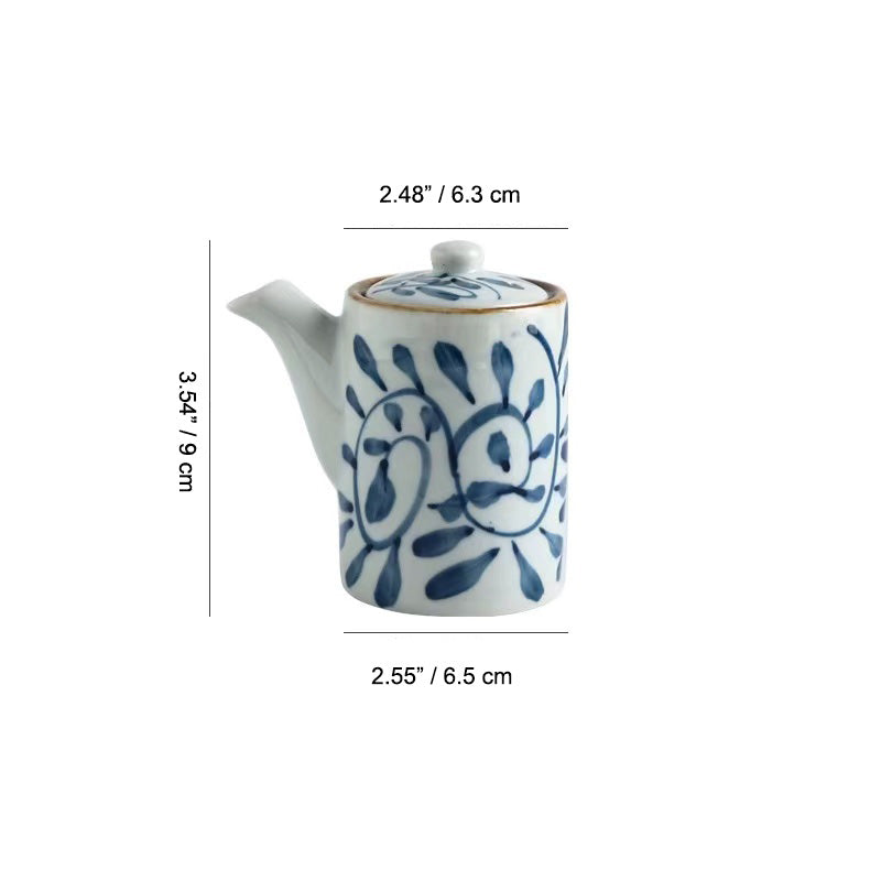 Chefco, Japanese Style Ceramic Sauce Bottle, 200 ml  (A64-6) - Chefcoca