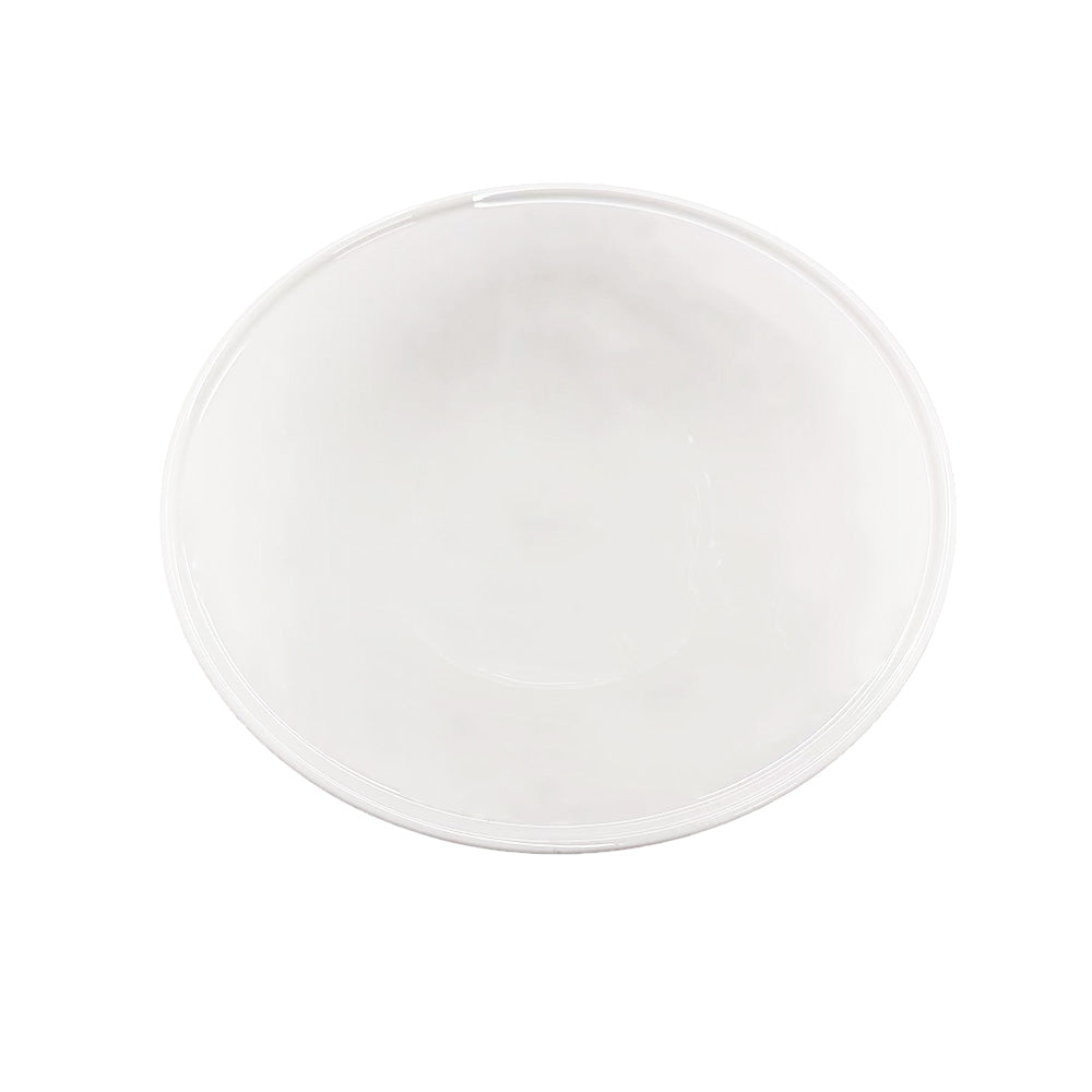 Chefco PT00084, 13.5" White Ceramic round Coupe Plate - Ceramic, White - Chefcoca