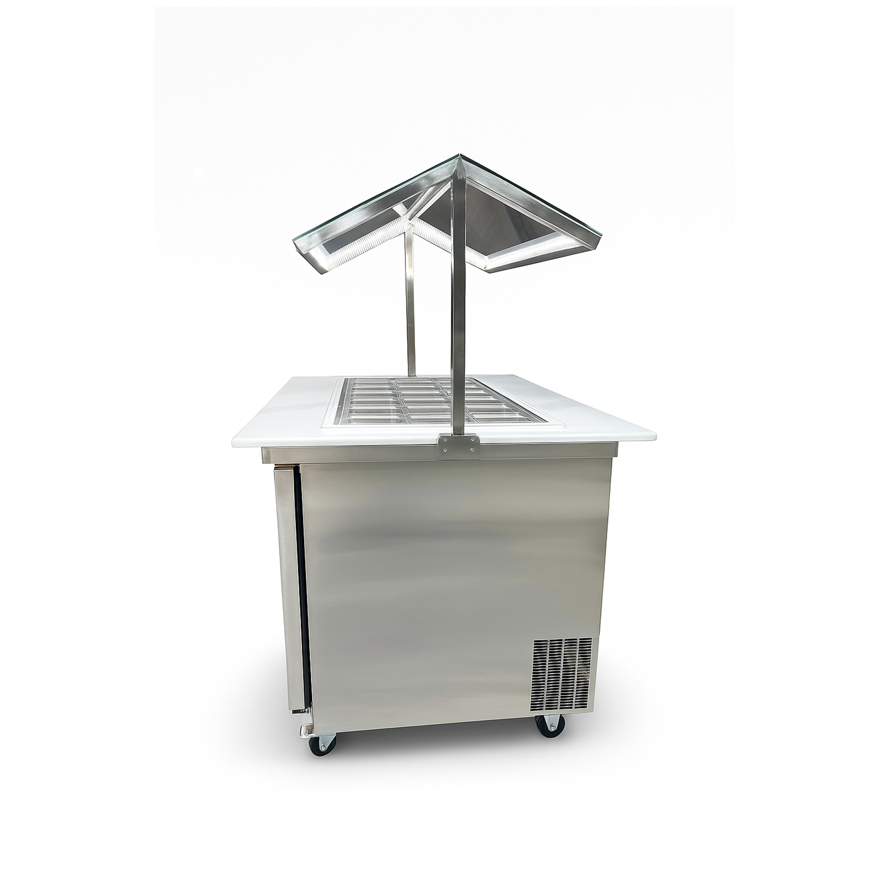 Sous-équipement, table de préparation de salades et de sandwichs Mega Top Cooler de 60 po 