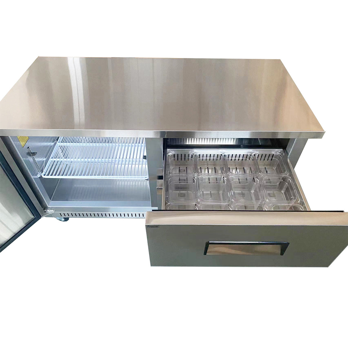 Sub-equip, 60" Undercounter Freezer with 2 Drawers