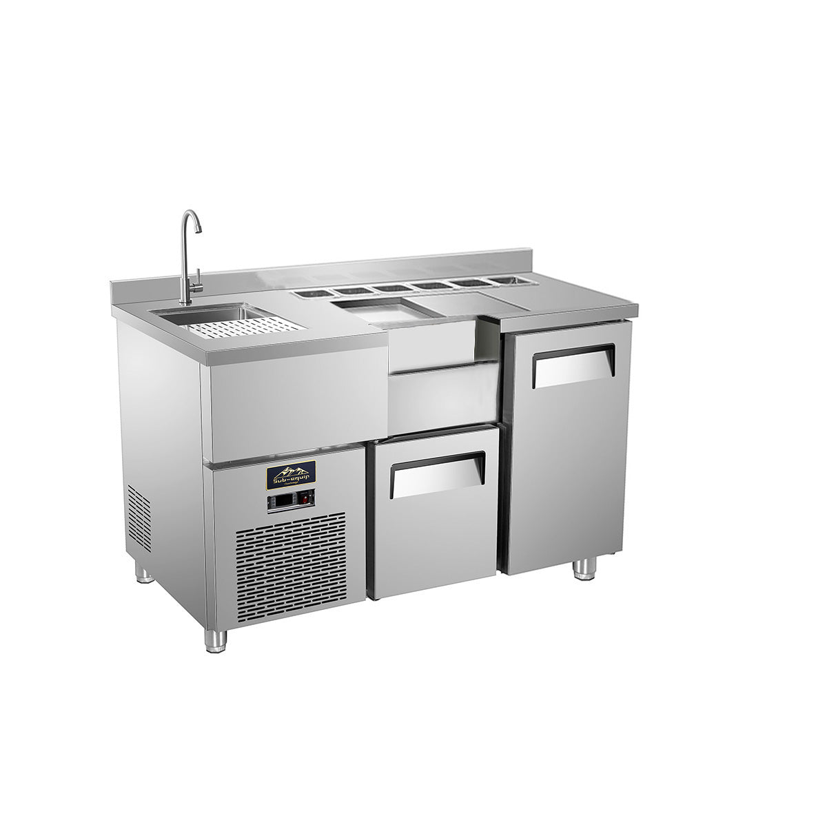 Sub-equip, CUSS-72, 72" Commercial Workstation Refrigerator - Chefcoca