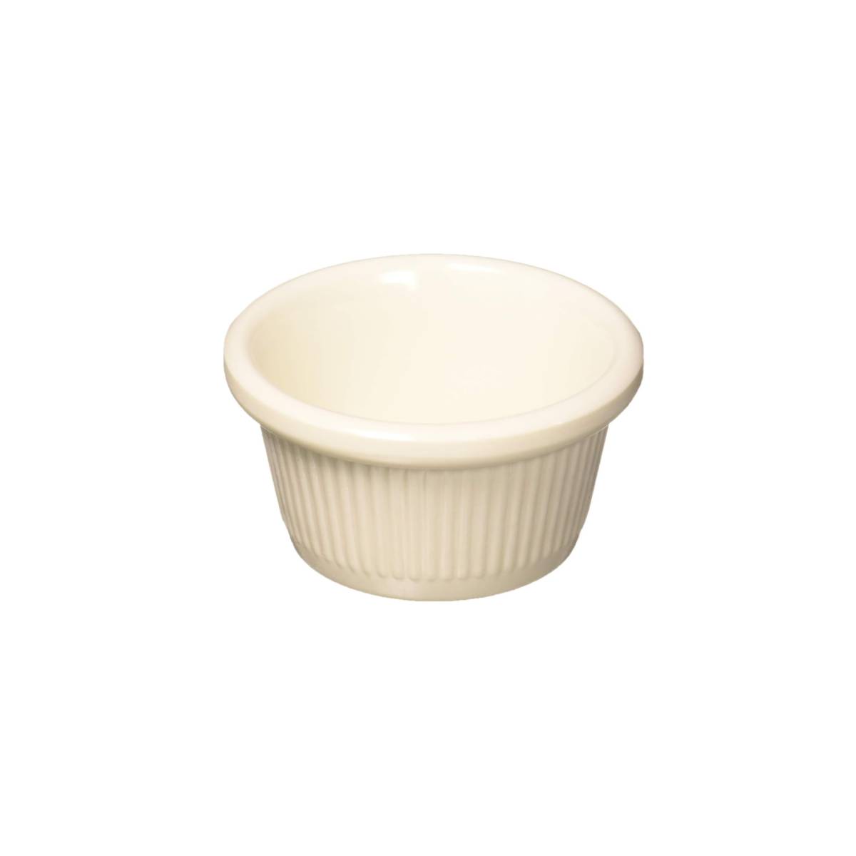 Melamine Ramekin Fluted, 2 oz, White ,1PC (RFM-2W)