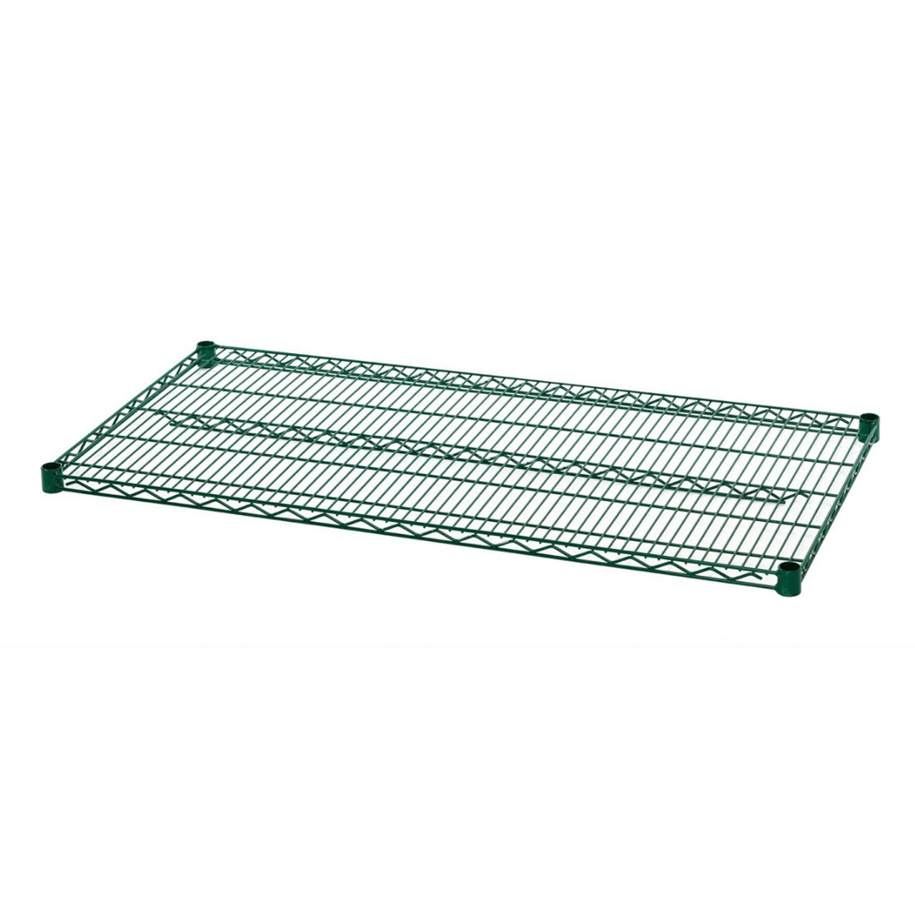 Green Epoxy Coated Wire Shelving 18" Width (2 Pieces, shelves only)