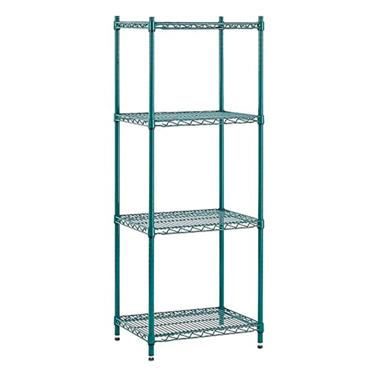 Green Epoxy Coated Wire Shelving 21" Width (2 Pieces, shelves only)