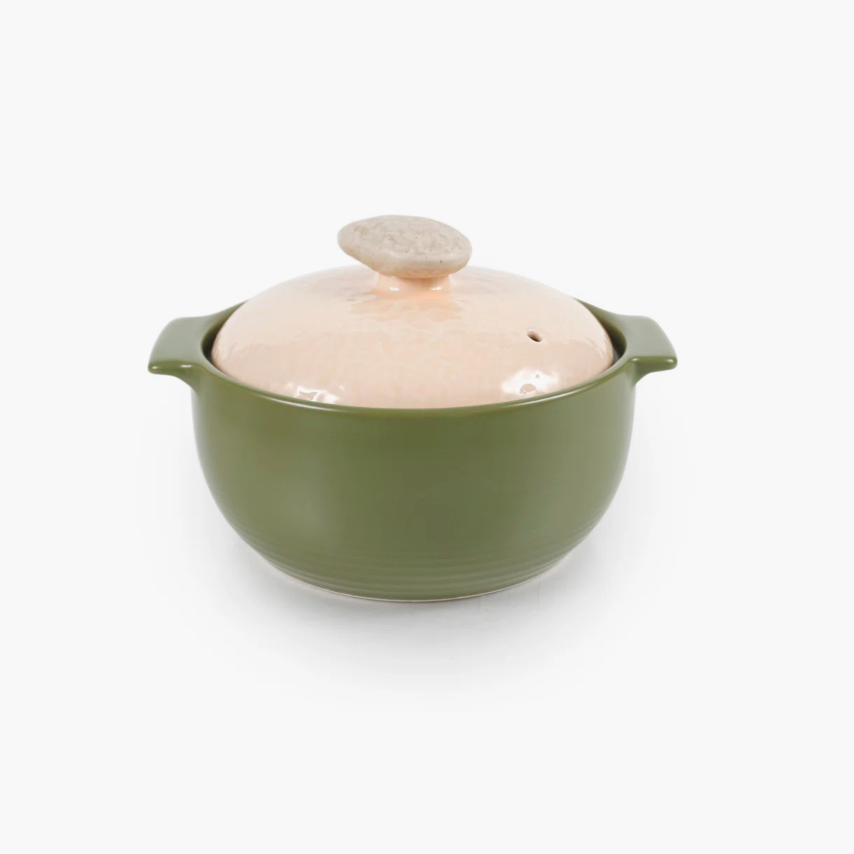 Lime Ceramic Casserole Cookware, Naturecook, 6" Diameter (52501)