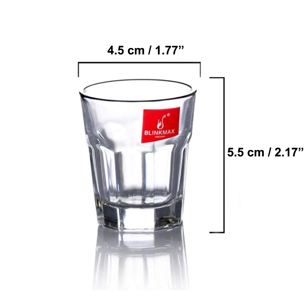 Chefco, Modernist Shot Glass 50 ml (KTY5003)-12 pcs