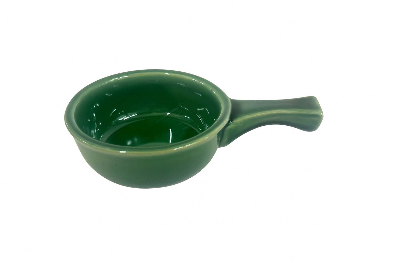Chefco, OSC-15-H,Onion Soup Crock with Handle, 15 oz,Jade